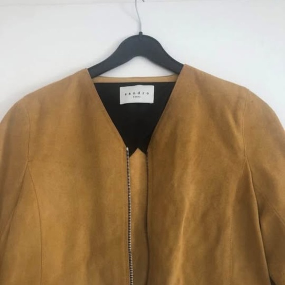 Leather jacket Sandro size 1=S - Picture 6 of 8